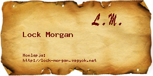Lock Morgan névjegykártya